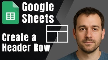 How to Create a Header Row in Google Sheets (2025 Formatting Guide)