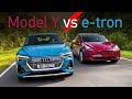 Электриков вызывали? Tesla Model Y и Audi e-tron. Электрокроссоверы по 6 млн рублей. Это будущее?