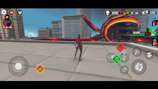 Spider man wearing Deadpool suit to fight with street villains with his new swords on a brand newday