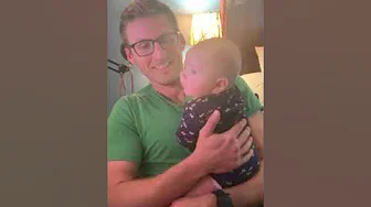 My 3 month olds first time watching Baby Shark