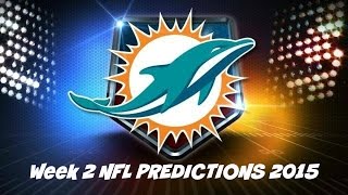 NFL Week 2 predictions...2015