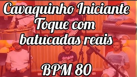 BATUCADA PARA ACOMPANHAMENTO SAMBA E PAGODE / BATUCADA BPM 80 #cavaquinhoparainiciantes