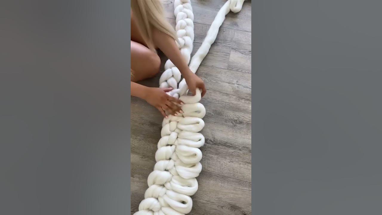 chunky blanket tutorial 💗 available at YouTube