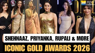 Shehnaaz Gill, Priyanka Chahar Choudhary, Rupali, Rj Mahvash, Shriya & More At Gold Awards 2026
