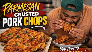 CRISPY Parmesan Crusted Pork Chops | The Easiest Way to Make Pork Chops AMAZING