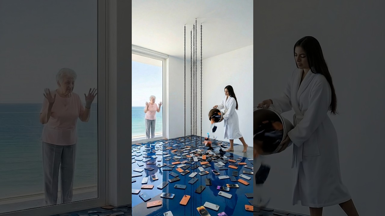 THIS FLOOR IS INSANE 😱 iPhone 17 Pro Embedded Epoxy Floor with Suspended Bed