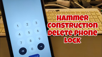 Forgot Password? Hammer Construction Delete Pin, Pattern, Password Lock.