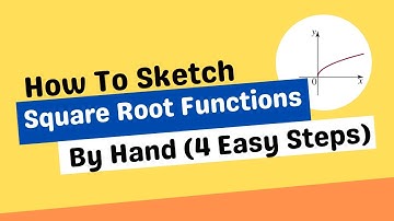 How to Sketch Square Root Functions By Hand | 4 Easy Steps (4 examples + solutions)