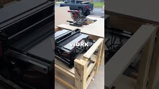 Miter Table Saw Station #workbench #diy