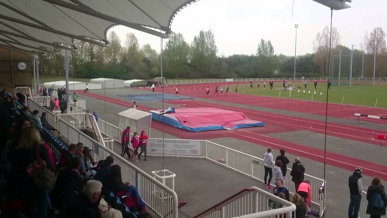 1st place. Matt's 100m club race