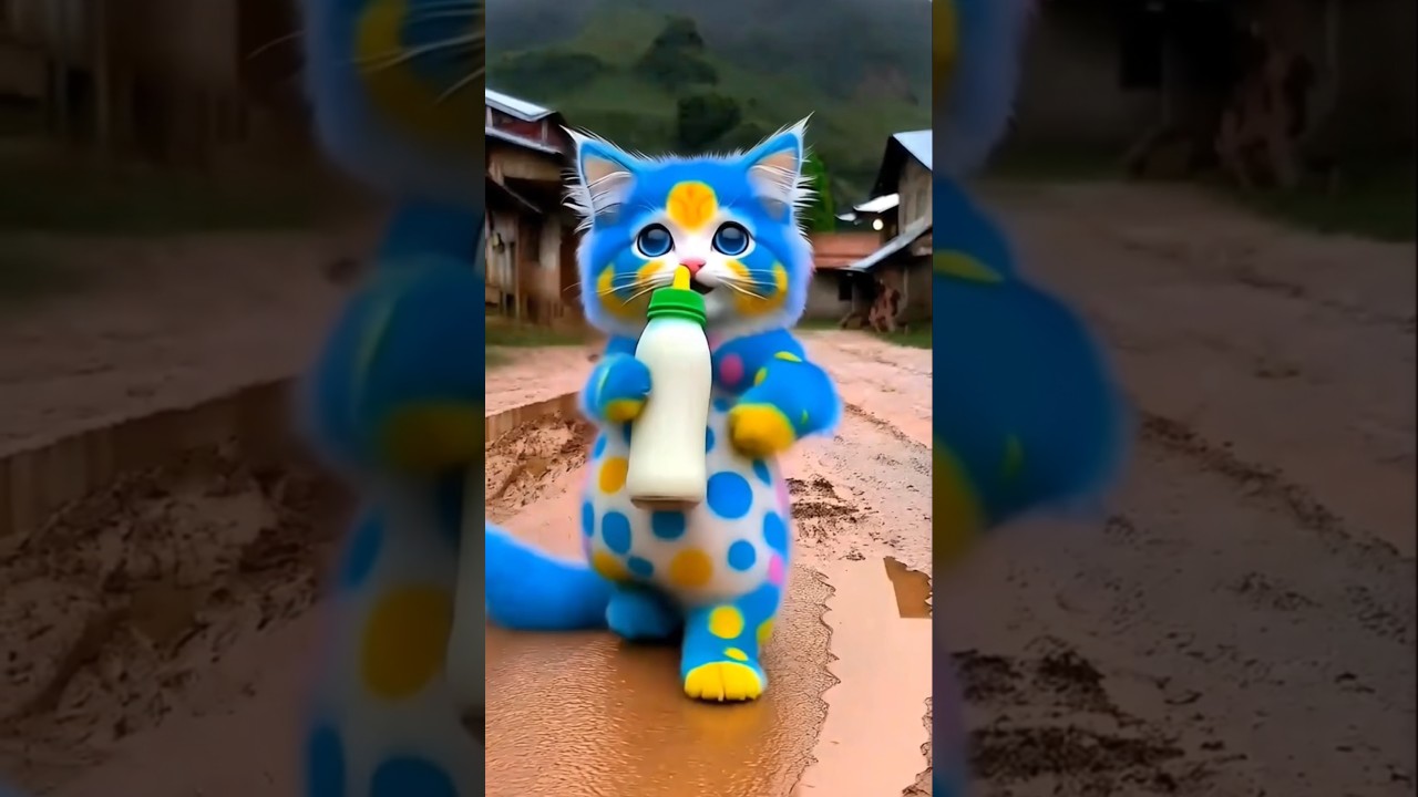 Cute blue 🔵 cat dance dudu piyenge 