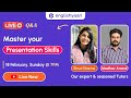 Ace your presentation skills with tutor madhav  shruti  join live  win free englishyaari session