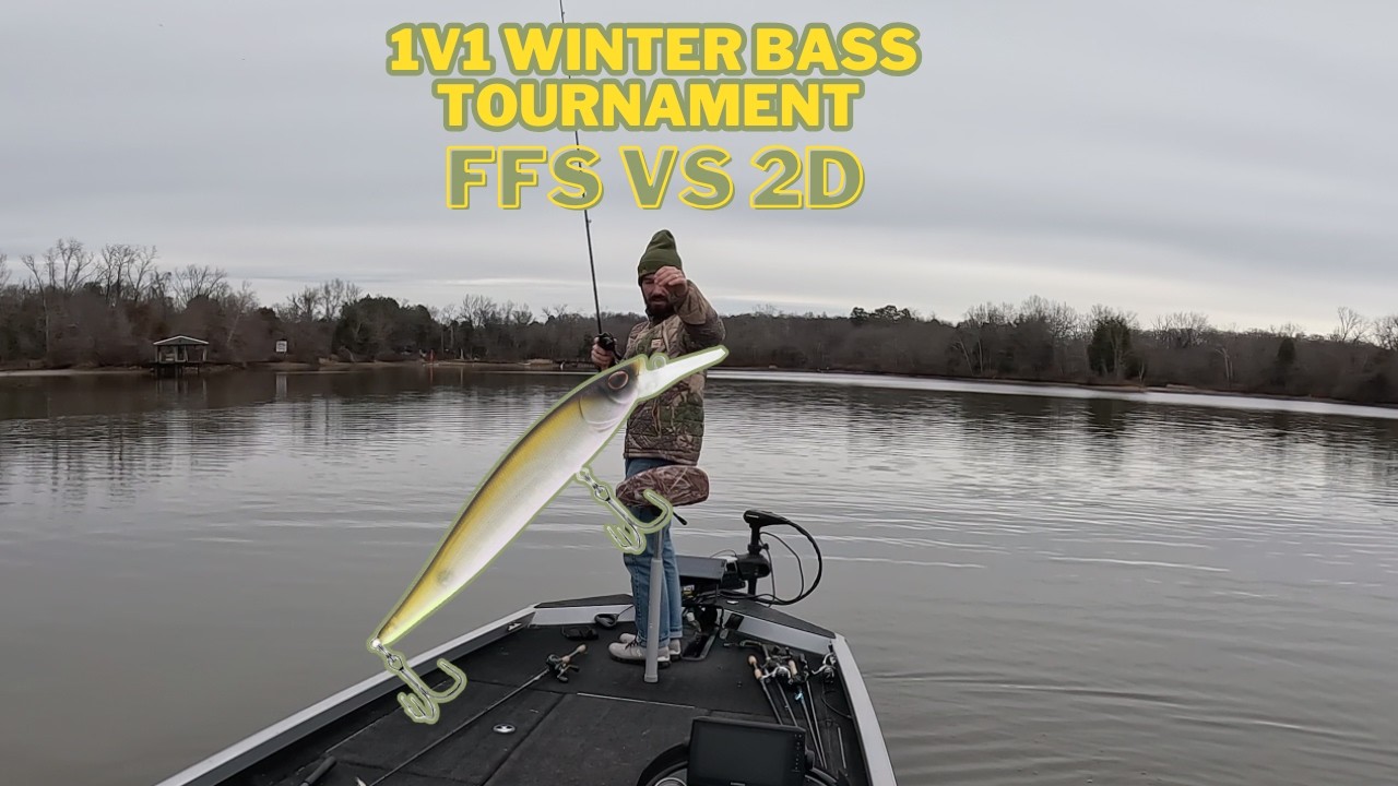 3 Hours to Catch 3 Fish | Winter Bass Fishing 1v1 | Bass Boat & Livescope Vs Jet Boat & 2D