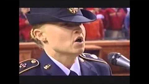 Sergeant Christine Permenter performed God Bless A...