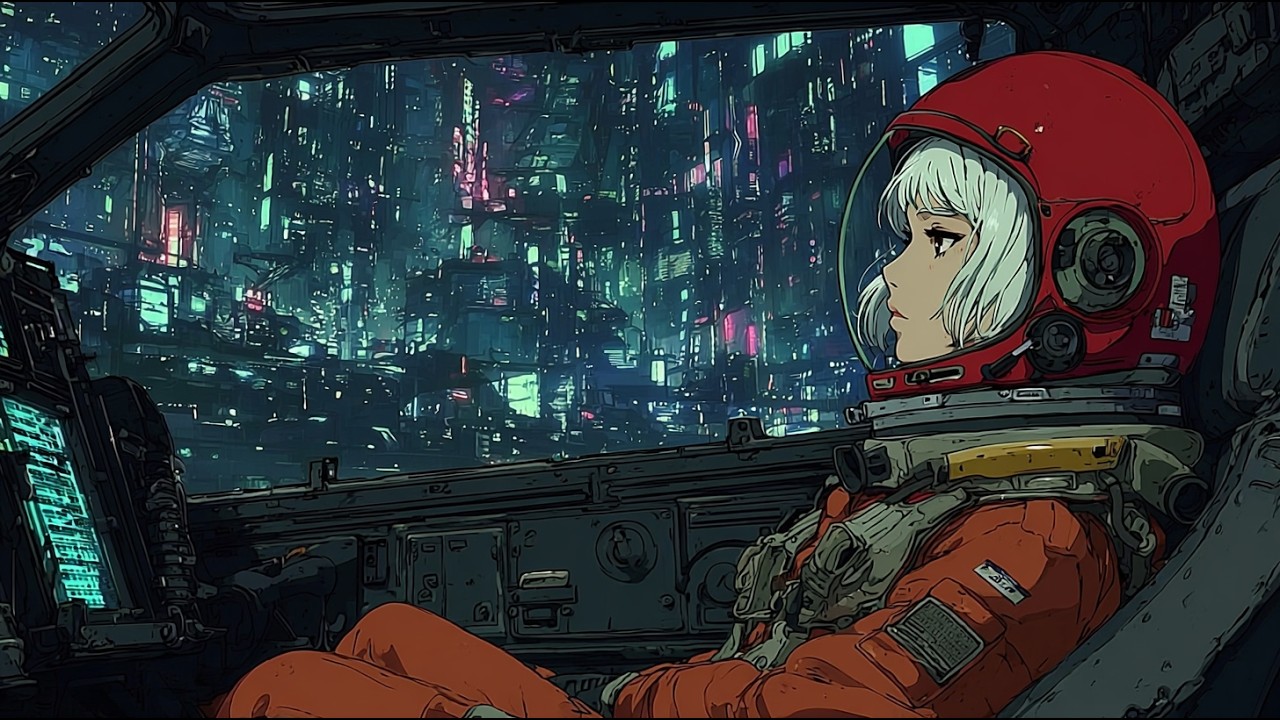 1997:Midnight Data Run  / Synthwave / Chillwave Anime Cyberpunk Ambient