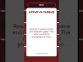 Active vs Passive Voice Quiz | Rewrite in passive voice and keep the agent: The... | Grammar