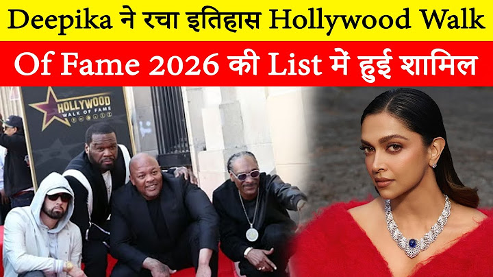 Deepika Padukone created history! The first actress to get a star on the Hollywood Walk of Fame