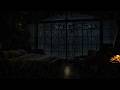 🌧️ Light Rain & Crackling Fireplace 🔥 Cozy Bedroom for Deep Sleep & Relaxation