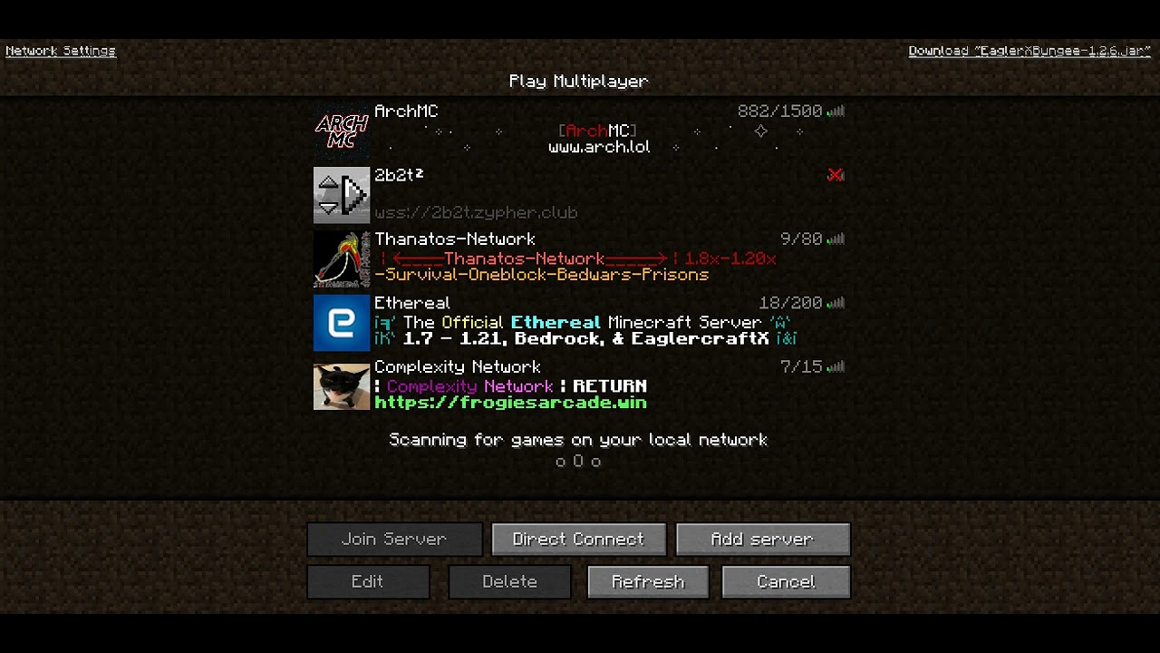 Minecraft eaglercraft complexity network server gameplay - YouTube