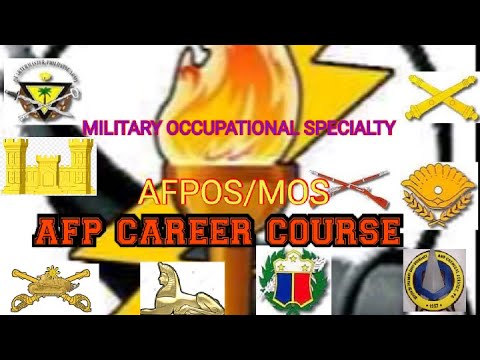 AFP OCCUPATIONAL SPECIALTY | Military Occupational Specialty | Career Course | Reserve Officer Vlog