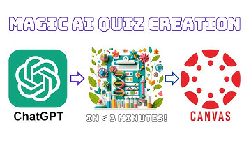 MAGIC AI QUIZ CREATION: ChatGPT 4o - Transform Your Teaching! Awesome Quizzes to Canvas in 3 minutes