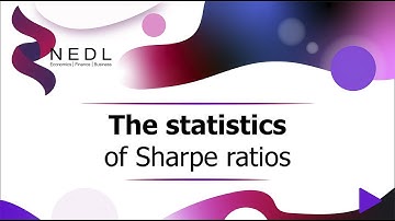 The statistics of Sharpe ratio (Excel)