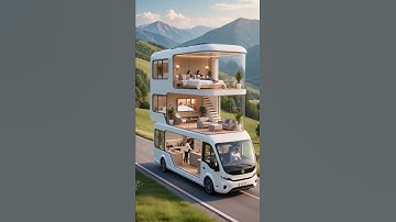 Ultimate Road Luxury: The Futuristic Triple-Deck RV #nextgenrv #shorts #dreamrv