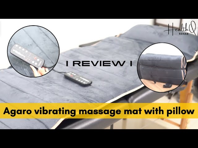 Comfier Massage Mat, Full Body Heating Massage Pad with Movable Shiatsu Neck  Massage Pillow, 10 Vibrating Motors & 4 Heating Pad, Neck,Shoulder Back  Massager, Gifts for Men Dad