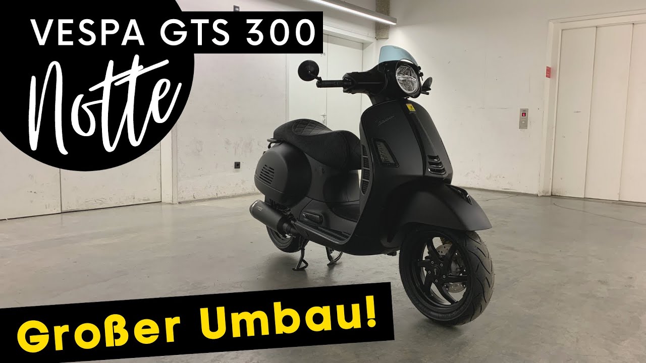 Vespa GTS 300 Notte Tuning mit Polini Auspuff Soundcheck | by Wimmer und Merkel