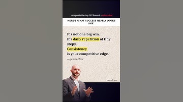 Success is built daily, not instantly #shorts #motivation #jamesclear  #consistency