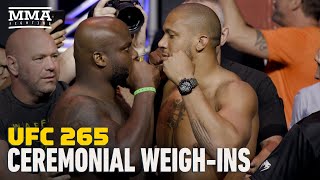 UFC 265 Ceremonial Weigh-In Highlights | Derrick Lewis vs. Ciryl Gane | MMA Fighting