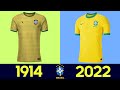 ⚽ The Evolution of Brazil Football National Team Kit | All Brasil Football Jerseys in History 2022