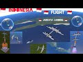 Ellipse Rocket Propeller Flight Simulator # 🇲🇨 Indonesia Flight 🇲🇨 Jarkata Landing Guide 🇲🇨