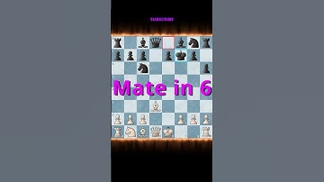 Mate in 6 !!! #chess #checkmate #shorts