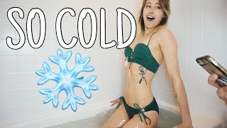 ICE BATH CHALLENGE *FAIL* | Maddie Welborn