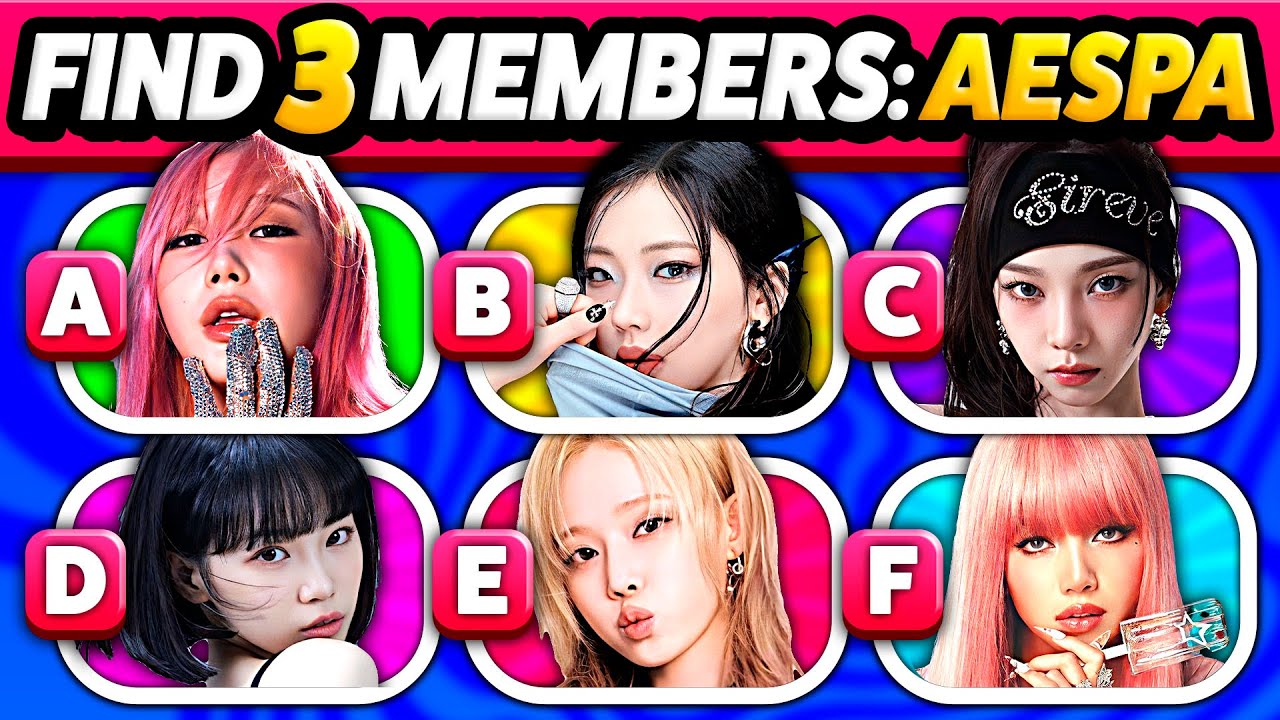 K-POPã»ã¢ãžã¢ 12345 Find 3 MEMBERS of the KPOP GROUP ð Guess the K-Pop group