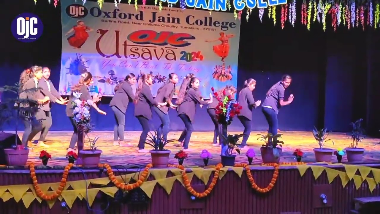 OJC Utsava @2024 Tumakuru OJC Girls Perform Dance