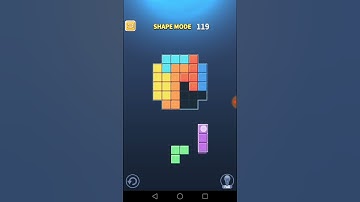 Block Puzzle King Shape Mode Level 119 Walkthrough Solution