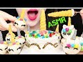 ASMR *HOMEMADE* UNICORN CAKE POP, CAKE, MACARON 직접 만든 유니콘 케이크, 케이크팝, 마카롱 먹방 EATING SOUNDS