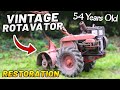 Rare 54 year old vintage tiller  restoration