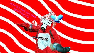 How to make your own Gorilla Tag PFP