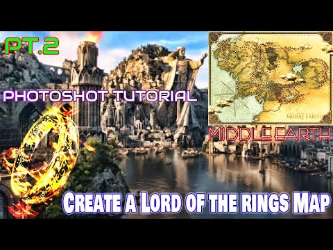 Photoshop Tutorial CS - Create a Lord of the Rings Style Map - Graphic Design Part Photoshop Tutorial CS - Create a Lord of the Rings Style Map - Graphic Design Part