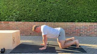 Kneeling Scapula Push Ups