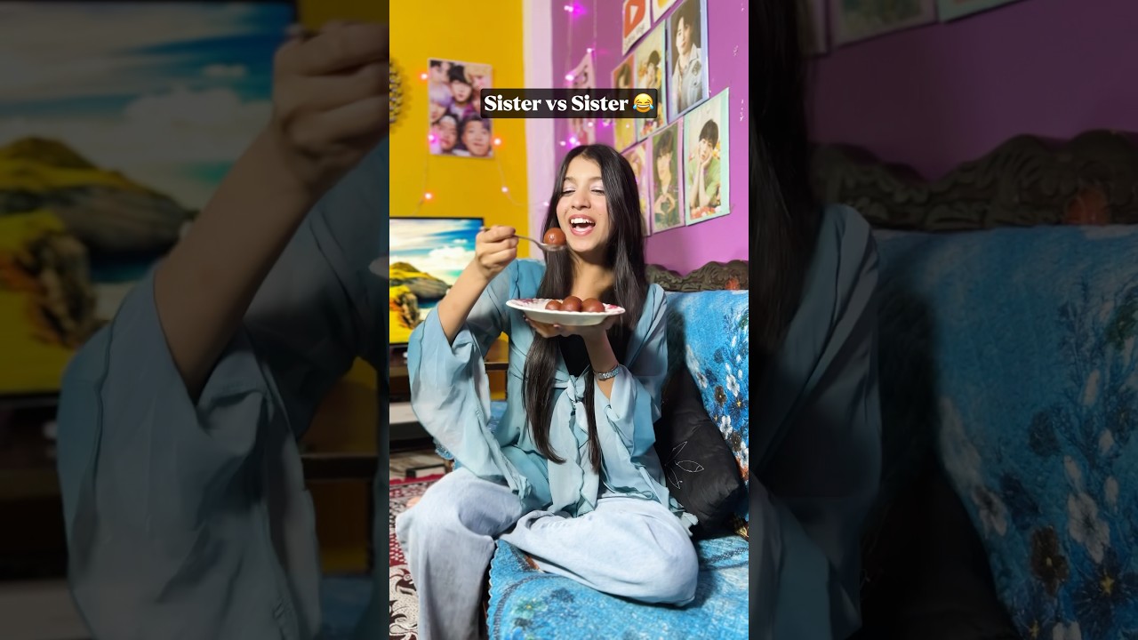 Sister vs sister 😅 #viralshort #funny #sister #shortsfeed