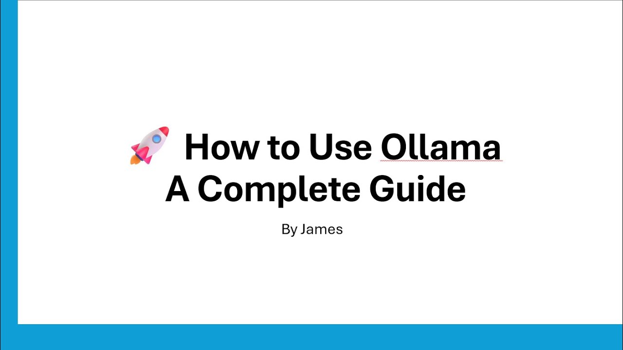 Ollama Installation & Setup – Beginner's Guide - YouTube