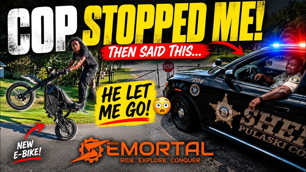 Cop Caught Me Wheelieing My New E-Bike… Then Said THIS! 🚔 - YouTube