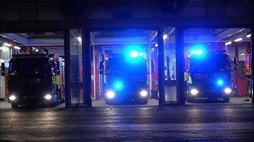 LFB *Croydon Triple* H312, H311, H316, All Mobilising To a High Rise AFA Behind Station 🚨 