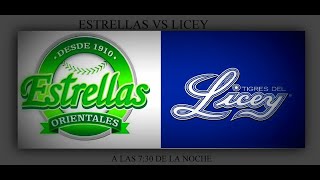 LIDOM / ESTRELLAS vs LICEY / EN PELOTA CON EL ROBLE / EN VIVO