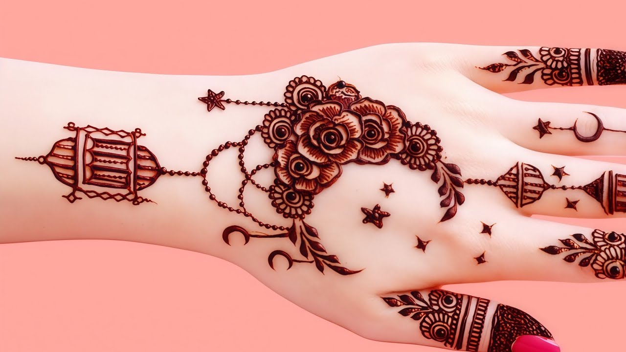 Simple & Stylish Eid Mehndi Design | Dark Henna Stain Tutorial