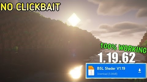 Finally BSL Shader Released For MCPE Render Dragon - 100% Working 🥰